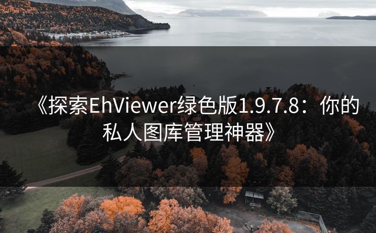 《探索EhViewer绿色版1.9.7.8：你的私人图库管理神器》