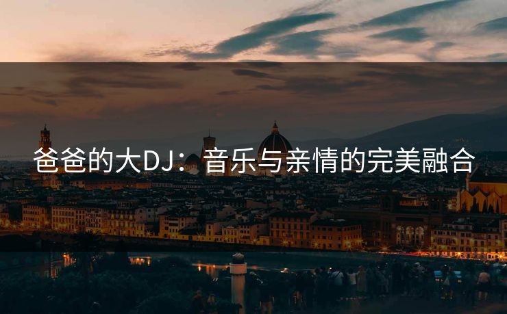 爸爸的大DJ：音乐与亲情的完美融合